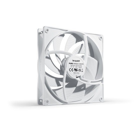 be quiet! Pure Wings 3 140mm PWM high-speed White Boitier PC Ventilateur 14 cm Blanc 1 pièce(s)