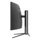 V7 Moniteur incurvé L490DQ-HAS 49 po d'espace de visionnage - USB-C (Puissance de 65 W) - DQHD - 5120 x 1440 - Réglable en hauteur