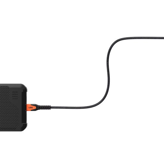 Urban Armor Gear Kevlar câble USB USB 2.0 1,5 m USB C 0,48 Gbit/s 140 W Noir, Orange