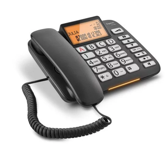 Gigaset DL580 Téléphone analogique Identification de l'appelant Noir Gigaset DL580 Téléphone analogique Identification de l'appelant Noir
