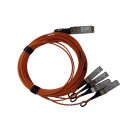 HPE Q9S66A câble de fibre optique 5 m QSFP+ 4x SFP+ Orange