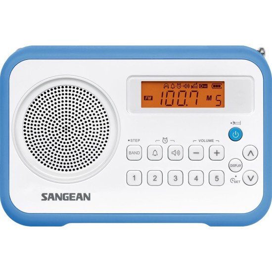 Sangean Traveller 180 Portable Bleu, Blanc Sangean Traveller 180 Portable Bleu, Blanc