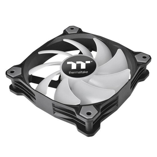 Thermaltake CL-F079-PL12SW-A système de refroidissement d'ordinateur Boitier PC Ventilateur 12 cm Noir