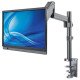 Manhattan Support de bureau TV/moniteur (Bras articulé à vérin à gaz), écrans 13"–27", pince ou passe-câble, Compatibilité VESA : 75x75 et 100x100 mm (vérifiez les dimensions des quatre trous de fixation à l'arrière), charge max. 8 kg