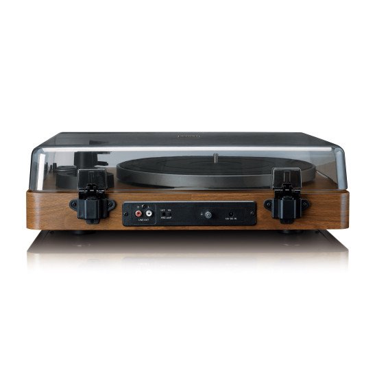 Lenco LBTA-165WD Tourne-disque entraîné par courroie Noir, Bois Automatique