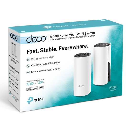 TP-LINK Deco M4 2-pack routeur sans fil Bi-bande Gigabit Ethernet 