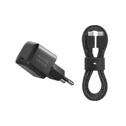 Native Union FAST30-CC-BKCOS-EU chargeur d'appareils mobiles Ordinateur portable, Smartphone, Tablette Noir Secteur Charge rapide Intérieure