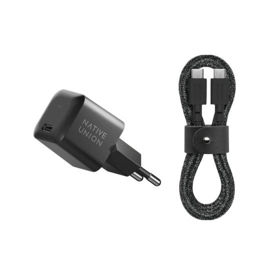 Native Union FAST30-CC-BKCOS-EU chargeur d'appareils mobiles Ordinateur portable, Smartphone, Tablette Noir Secteur Charge rapide Intérieure