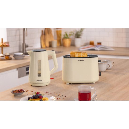 Bosch MyMoment bouilloire 1,7 L 2400 W Crème, Anthracite