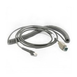 Zebra USB Cable CBA-U08-C15ZAR câble USB 4,5 m USB A Gris Zebra USB Cable CBA-U08-C15ZAR câble USB 4,5 m USB A Gris