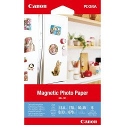 Canon Papier photo magnétique MG-101, 10 × 15 cm, 5 feuilles Canon Papier photo magnétique MG-101, 10 × 15 cm, 5 feuilles