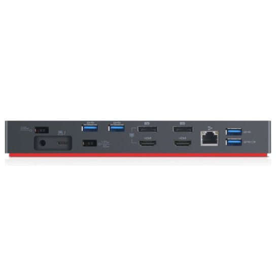 Lenovo 40AN0135UK station d'accueil Avec fil Thunderbolt 3 Noir