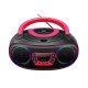 Denver TCL-212BT PINK Lecteur de CD Lecteur CD portable Noir, Rose