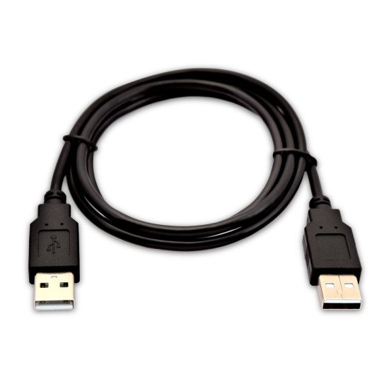 V7 Câble USB 2.0 A mâle vers USB 2.0 A mâle, noir 2m 6.6ft