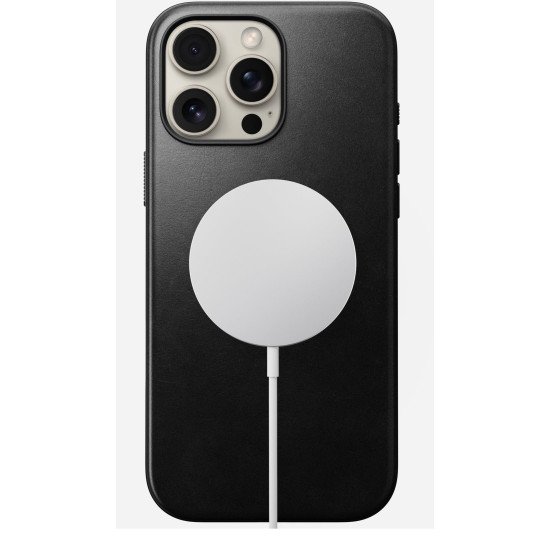 Nomad Modern Leather Case coque de protection pour téléphones portables 17,5 cm (6.9") Housse Noir