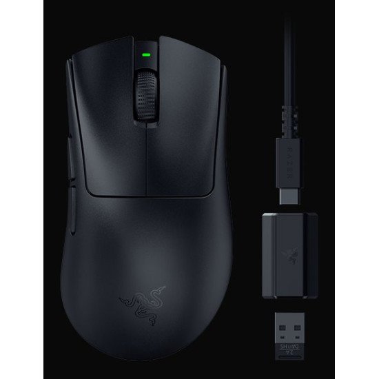 Razer DeathAdder V3 HyperSpeed souris Jouer Droitier RF Wireless + USB Type-C Optique 26000 DPI Razer DeathAdder V3 HyperSpeed souris Jouer Droitier RF Wireless + USB Type-C Optique 26000 DPI