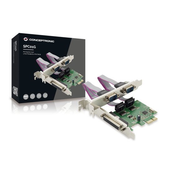 Conceptronic SPC01G carte et adaptateur d'interfaces Interne Parallèle, RS-232