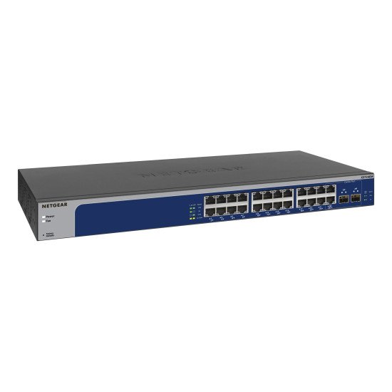 NETGEAR XS724EM Géré L2 10G Ethernet (100/1000/10000) 1U Bleu, Gris NETGEAR XS724EM Géré L2 10G Ethernet (100/1000/10000) 1U Bleu, Gris