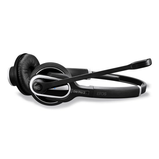 EPOS 1000537+1000751 Casque Sans fil Arceau Bureau/Centre d'appels Socle de chargement Noir, Argent EPOS 1000537+1000751 Casque Sans fil Arceau Bureau/Centre d'appels Socle de chargement Noir, Argent