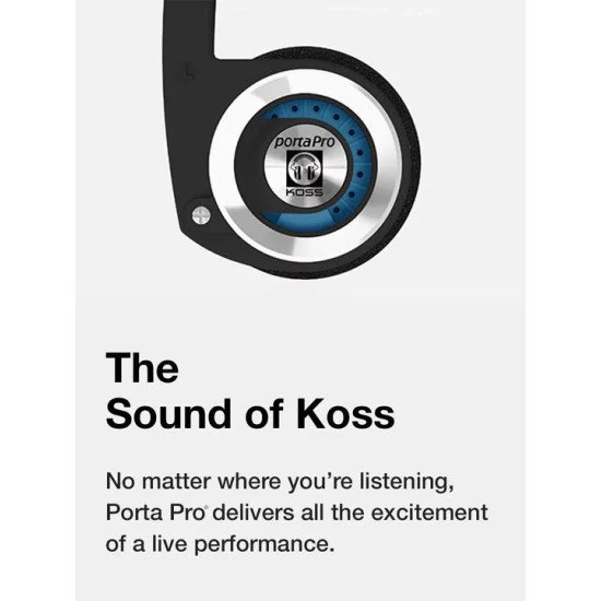 Koss Porta Pro Écouteurs Avec fil Arceau Appels/Musique Noir Koss Porta Pro Écouteurs Avec fil Arceau Appels/Musique Noir