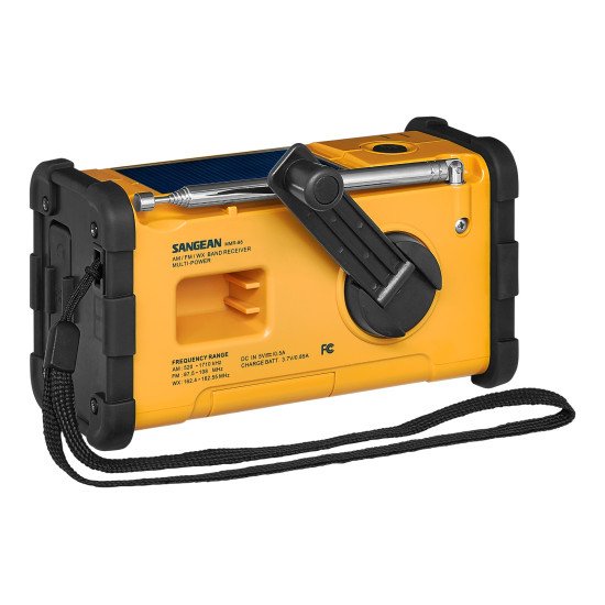 Sangean MMR-88 DAB Radio portable Numérique Noir, Jaune Sangean MMR-88 DAB Radio portable Numérique Noir, Jaune