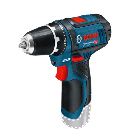 Bosch GSR 12V-15 Professional 1300 tr/min 600 g Noir, Bleu