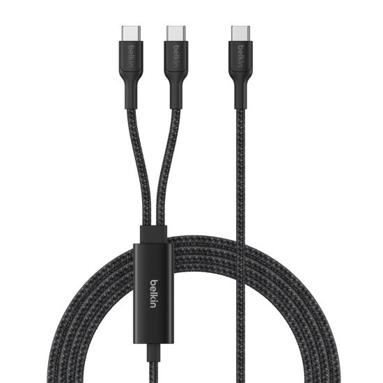 Belkin CAC004HQ1.5MBK câble USB USB 2.0 1,5 m USB C 2 x USB C Noir