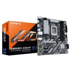GIGABYTE B860M D3HP Carte mère - Processeurs Intel Core Ultra, VRM 4+1+2+1 phases, jusqu'à 9066MHz DDR5, 2xPCIe 4.0 M.2, LAN GbE, USB 3.2 Gen 1 GIGABYTE B860M D3HP Carte mère - Processeurs Intel Core Ultra, VRM 4+1+2+1 phases, jusqu'à 9066MHz DDR5, 2xPCIe 4.0 M.2, LAN GbE, USB 3.2 Gen 1