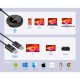 Manhattan Kit de présentation sans fil HDMI 1080p, ensemble de 2 pièces avec récepteur HDMI et émetteur USB-C type dongle, pour diffusion vidéo sans fil depuis un ordinateur portable, une tablette ou un smartphone vers un téléviseur ou un projecteur HDMI,
