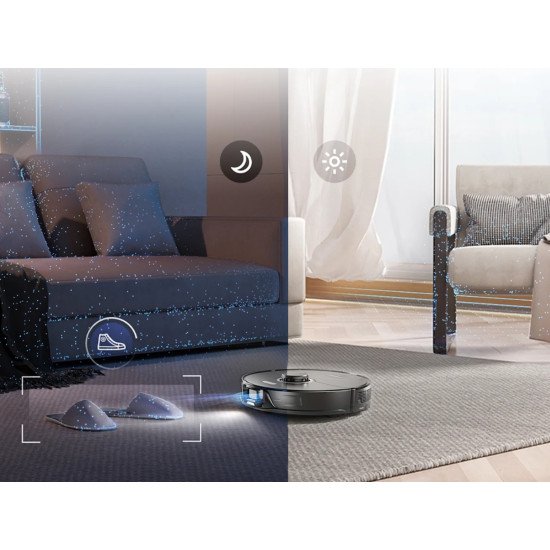 Roborock S8+ robot aspirateur 2,85 L Combiné Noir