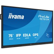 iiyama TE7513A-B2AG Écran d'affichage dynamique Écran plat interactif 190,5 cm (75") Wifi 500 cd/m² 4K Ultra HD Noir Écran tactile Intégré dans le processeur Android 24/7