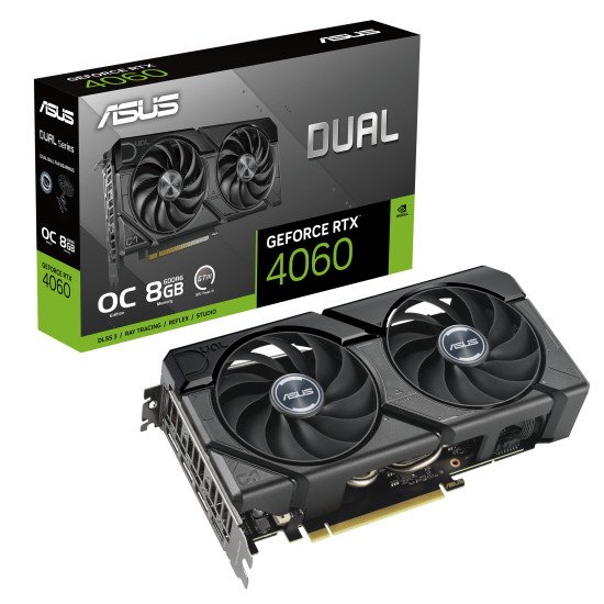 ASUS Dual -RTX4060-O8G-EVO NVIDIA GeForce RTX 4060 8 Go GDDR6