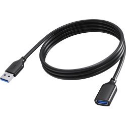 Vision TC 2MUSB3.0EXT/BL câble USB USB 3.2 Gen 1 (3.1 Gen 1) 2 m USB A 5 Gbit/s Noir