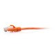 C2G Câble de raccordement Ethernet fin Cat6a non blindé (UTP) avec protection anti-accrochage de 1,5 m - Orange