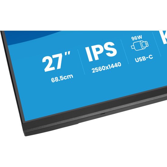 iiyama ProLite XB2797QSNPH-B1 27IN IPS LCD 4MS 2560X1440 350CD/M2 HDMI/DP/USB 2 écran PC 68,6 cm (27") 2560 x 1440 pixels Quad HD Noir
