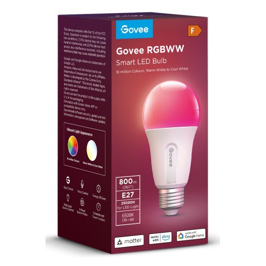 Govee H6004 Ampoule intelligente Wi-Fi/Bluetooth 9 W
