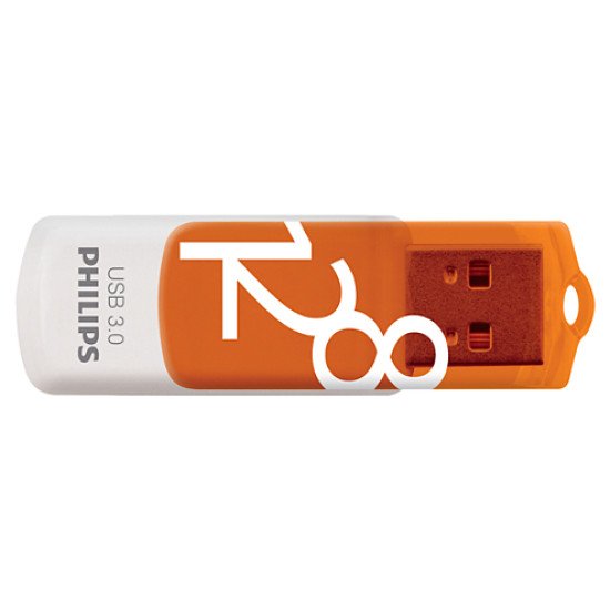 Philips FM12FD00B lecteur USB flash 128 Go USB Type-A 3.2 Gen 1 (3.1 Gen 1) Orange, Blanc