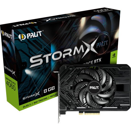 Palit NE64060019P1-1070F carte graphique NVIDIA GeForce RTX 4060 8 Go GDDR6