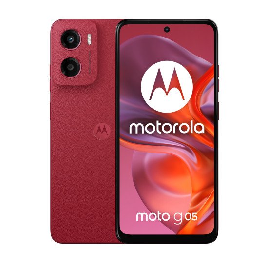 Motorola moto g05 16,9 cm (6.67") Double SIM Android 15 4G USB Type-C 4 Go 64 Go 5200 mAh Rouge Motorola moto g05 16,9 cm (6.67") Double SIM Android 15 4G USB Type-C 4 Go 64 Go 5200 mAh Rouge