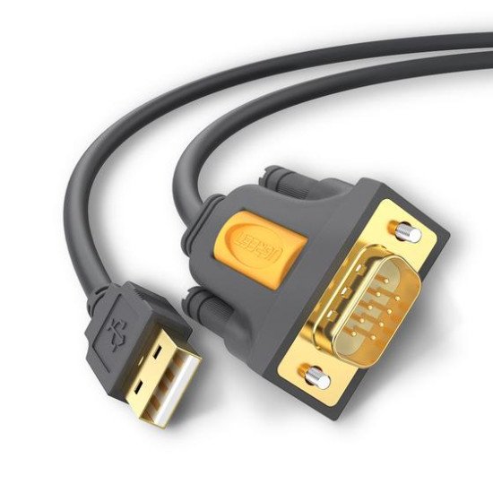 Ugreen 20210 câble Série Noir 1 m USB 2.0 RS-232