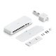 Ubiquiti UniFi Flex 2.5G Géré L2 2.5G Ethernet (100/1000/2500) Connexion Ethernet POE Montage sur le bureau ou sur le mur Blanc