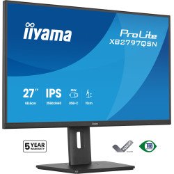 iiyama ProLite XB2797QSN-B1 écran PC 68,6 cm (27") 2560 x 1440 pixels Quad HD LCD Noir