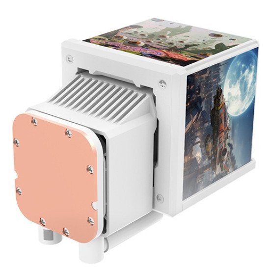 Thermaltake MINECUBE 360 Ultra Processeur Refroidisseur de liquide tout-en-un 12 cm Blanc 1 pièce(s)