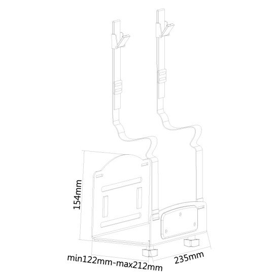 Newstar CPU-W100BLACK kit de support