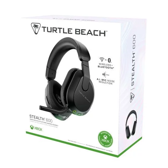 Turtle Beach Casque gaming amplifié multiplateforme sans fil Stealth 600 pour Xbox Series X|S, Xbox One, PC, Nintendo Switch et mobile - Bluetooth, 80 heures de batterie et microphone antibruit – Noir Turtle Beach Casque gaming amplifié multiplateforme sans fil Stealth 600 pour Xbox Series X|S, Xbox One, PC, Nintendo Switch et mobile - Bluetooth, 80 heures de batterie et microphone antibruit – Noir