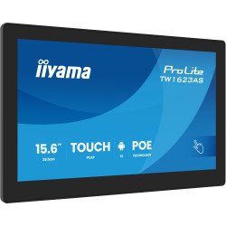 iiyama TW1623AS-B3P Écran d'affichage dynamique Écran plat interactif 39,6 cm (15.6") LED Wifi 450 cd/m² Full HD Noir Écran tactile Intégré dans le processeur Android 24/7