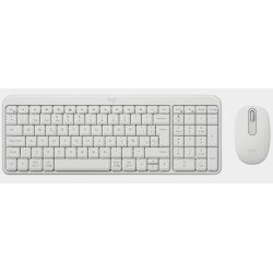 Logitech MK250 Combo clavier Souris incluse Universel RF sans fil + Bluetooth QWERTY Espagnole Blanc