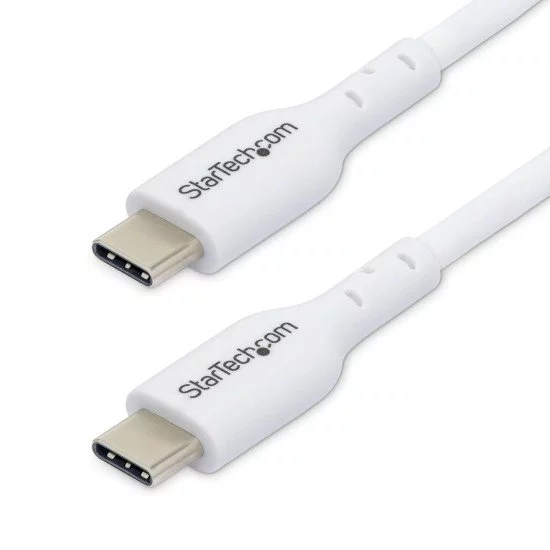 StarTech.com Câble de Charge USB-C de 2m, Charge et Synchronisation, 60W (3A) PD, Câble de Charge USB 2.0 pour Ordinateur Portable - Cordon de Charge USB C Blanc StarTech.com Câble de Charge USB-C de 2m, Charge et Synchronisation, 60W (3A) PD, Câble de Charge USB 2.0 pour Ordinateur Portable - Cordon de Charge USB C Blanc