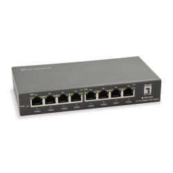 LevelOne GEP-0823 commutateur réseau Gigabit Ethernet (10/100/1000) Connexion Ethernet POE Noir