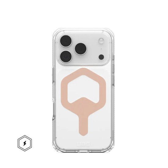 Urban Armor Gear Plyo coque de protection pour téléphones portables 16 cm (6.3") Housse Or rose, Transparent